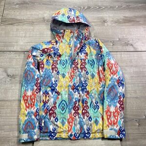 Burton Jacket Womens‎ Medium Multicolor Dryride Hooded Insulated Ski Snowboard